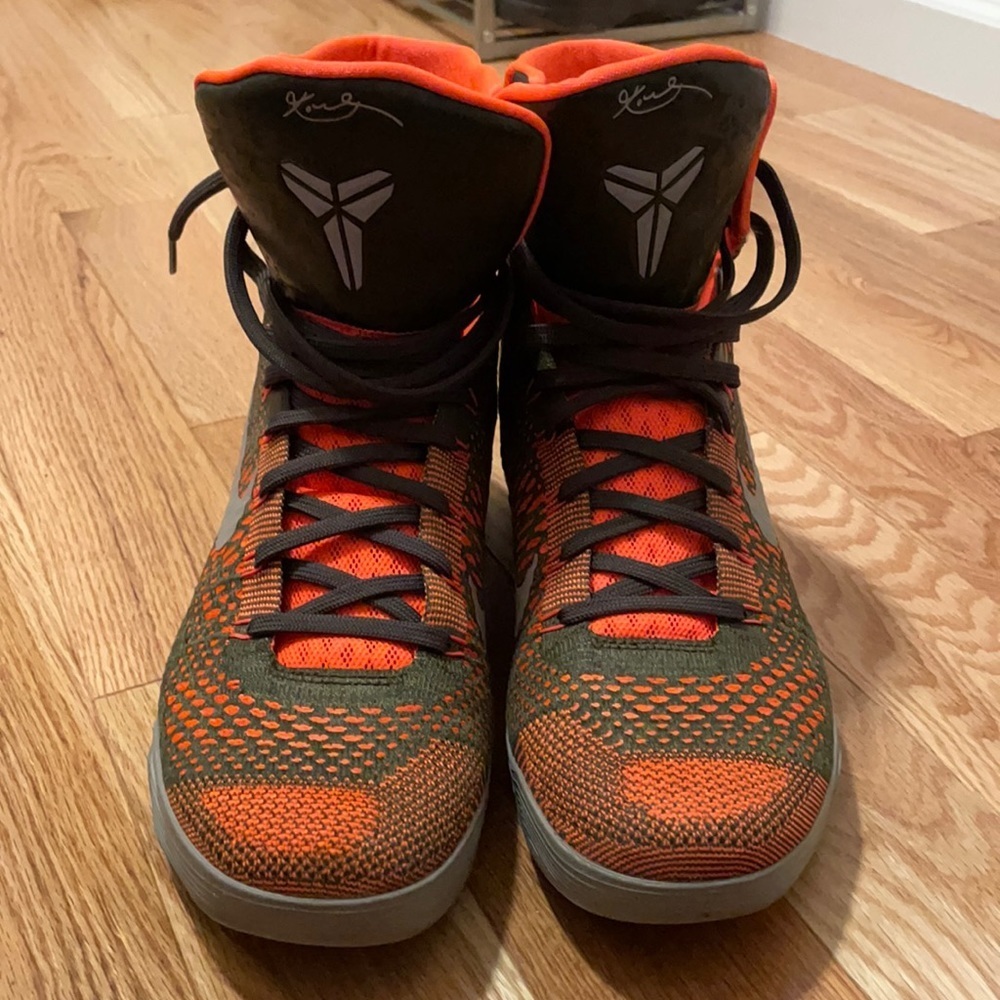 Nike Kobe 9 Elite “Strategy” Orange High Top Sneakers